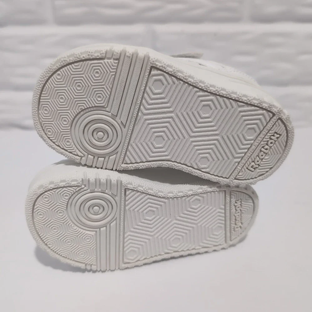Reebok Toddler Girls Club C Double Platform White Pink size 5c